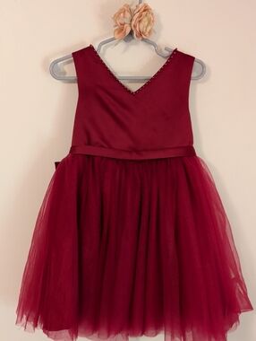 Azazie Girl's Burgundy Formal Dress